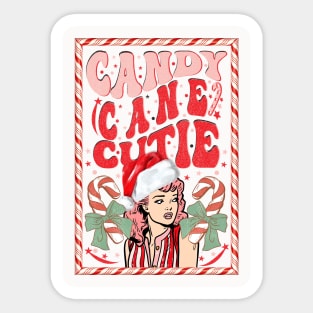 Candy Cane Cutie Sticker